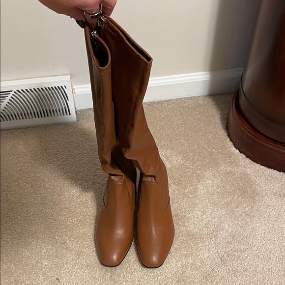 Franco Sarto Shoes - Franco Sarto Brown Knee-High Women's Boots Wide Calf